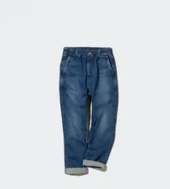 ウルトラストレッチデニムテーパードパンツ 66 BLUE