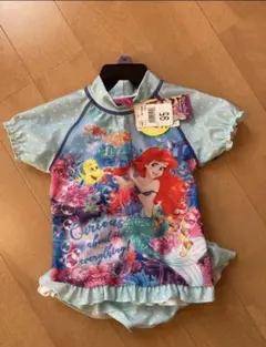 ディズニープリンセス アリエル ラッシュガード付き水着 新品 95センチ