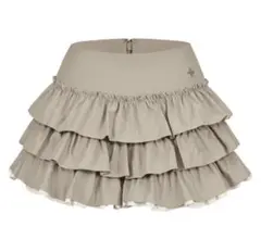 andwang Charm Frill Culotte Mini Skirt