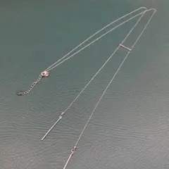 ロングネックレス バー付き