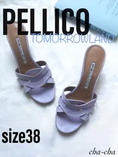 【美品】PELLIC（ペリーコ）サンダル　ミュール　ラベンダーのサムネイル