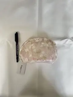 『 付録付き』Francfranc チュール ラウンド ポーチ ピンク