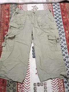 ショートカーゴパンツ　140cm カーキ