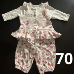 ハルウララ オーガニックコットン ツーウェイオールとロンパースになります