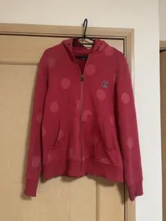 FRED PERRY ドット柄　赤　ジップパーカーのサムネイル