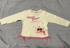 メゾピアノ チェリー刺繍 長袖カットソー