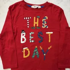 未使用⭐︎クリスマス赤カットソー