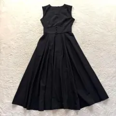 EPOCA ノースリーブ ロングワンピース フレア ブラック 38 - メルカリ