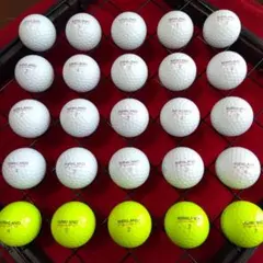 ゴルフロストボールカークランド白黃25球