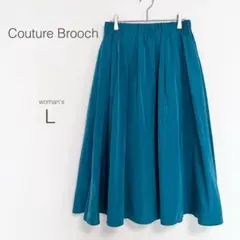 【クチュールブローチ】フレアスカート【L】ロング ウエストゴム ひらひら 美品のサムネイル