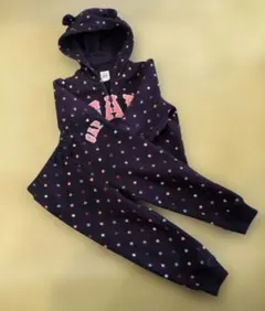 baby GAP ドット柄フード付きパーカー&パンツセット 18-24m