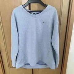 【Arnold Palmer】長袖　無地　ニット　ライトブルー系　サイズ2