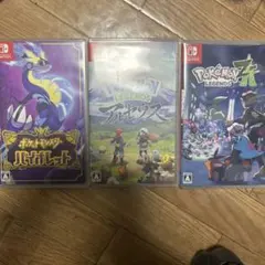 ポケモンシリーズ ソフト3本セット（ダイアモンド、スカーレット