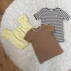 ブランシェスgap 140,130cm 半袖3枚セット