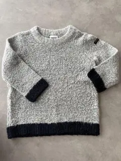 BREEZE  長袖ニット　グレー　黒　100