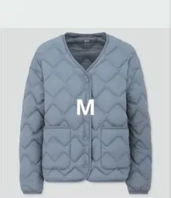 ユニクロ ウルトラライトダウンリラックスジャケット M ブルー