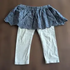 GAPグレー刺繍スカートパンツ 18-24ヶ月