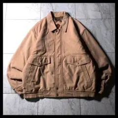 レトロ古着 中綿 ベロア コーデュロイ スイングトップ ハリントンジャケット L