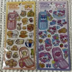 【正規品】平成はっぴーフォン/立体シール/なっとうちゃん/まじかるみゅーちゃん