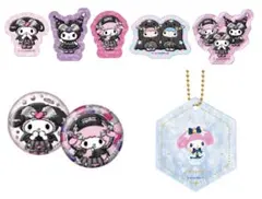 サンリオ ハッピーくじ マイメロディ 缶バッジ ステッカー アクリルチャーム