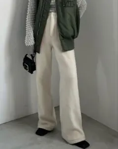 AMERI VINTAGE DENIM LIKE KNIT PANTS S 美品