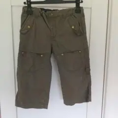 HUSHUSH カーキ ハーフパンツ 140cm