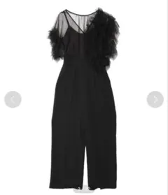 LAGUNAMOON チュールドッキングコンビネゾン　黒 【裾難あり】