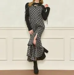 apresjuor デザインティアードキャミワンピース　Mサイズ