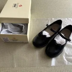 ハルタ 黒 フォーマルシューズ 19cm