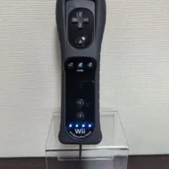 【極美品】Wiiリモコン モーションプラス　ブラック　ジャケット・ストラップ付き