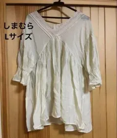 【新品・未使用】 しまむら　ririkaさん　ブラウス　Lサイズ