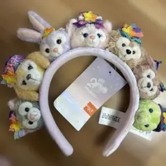 ダッフィー&フレンズ　マスコットぬいぐるみ　カチューシャ　香港ディズニー20周年