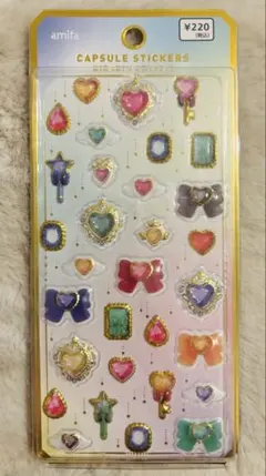 amifa カプセルシール　きらりんクリスタル　キラキラ宝石箱