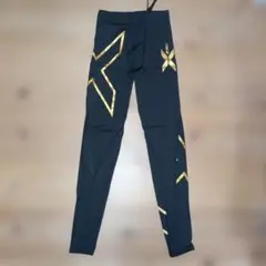 2XU ストレッチフィット ボトムス S ブラック/ゴールド