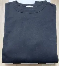 メンズ　クルーネック　スウェット　ブラック　Lサイズ