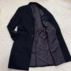 美品 ブルックスブラザーズ チェスターコート ロング丈 黒 ブラック XL相当 美品 ブルックスブラザーズ チェスターコート ロング丈 黒