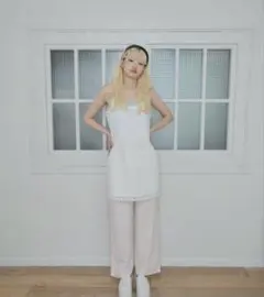 smyeon レース付きキャミワンピース Lace cami onepiece