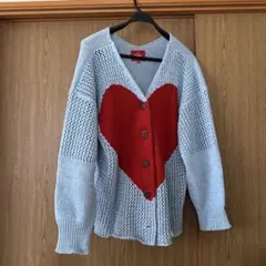 VivienneWestwood ハートメッシュニットカーディガンのサムネイル