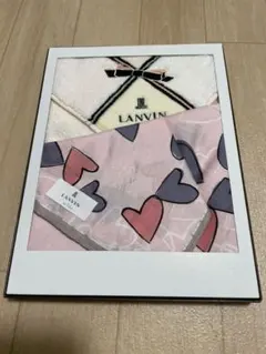 LANVIN タオルハンカチ&ハンカチ　2枚セット