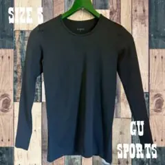 美品　GU SPORTS ブラック 長袖 Tシャツ アンダーシャツ　サイズS