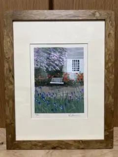 版画 リトグラフ アイリスの窓辺 [有名画家フランシスコ・ボッシュ