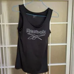 Reebok 黒 タンクトップ ロゴ入り
