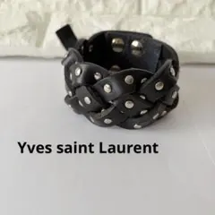 Yves Saint Laurent レザー スタッズ ブレスレットのサムネイル