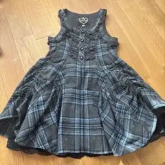 メゾピアノ♡グレンチェックデザインワンピース120
