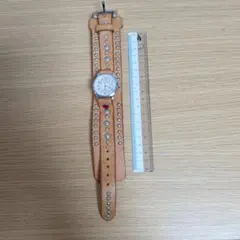 皮ベルト時計　ユニセックス