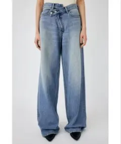 MOUSSY CROSS WAIST WIDE STRAIGHT