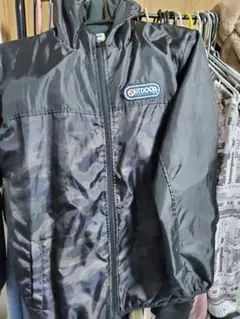 OUTDOOR ブラック迷彩ジャケット 160