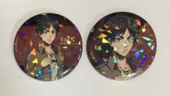 進撃の巨人　缶バッジ　過去と現在ver.   エレン　現在