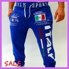 【最安値】ワークパンツ XL メンズカジュアルパンツ カーゴパンツ 青