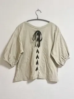 バックリボン カットソー Tシャツ